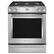 Front. KitchenAid - 6.5 Cu. Ft. Self-Cleaning Slide-In Gas Convection Range - Stainless steel.