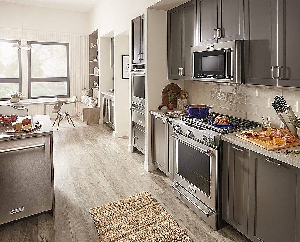 Alt View 27. KitchenAid - 6.5 Cu. Ft. Self-Cleaning Slide-In Gas Convection Range - Stainless steel.