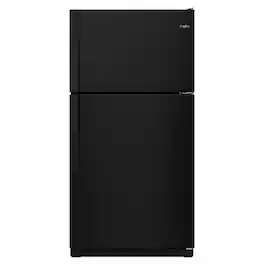 Whirlpool - 20.5 Cu. Ft. Top-Freezer Refrigerator - Black