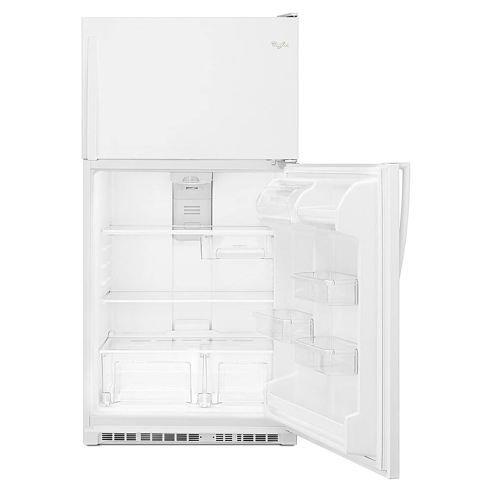 Angle. Whirlpool - 20.5 Cu. Ft. Top-Freezer Refrigerator - White.