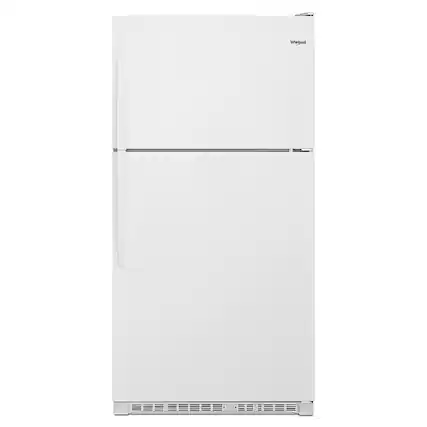 Front. Whirlpool - 20.5 Cu. Ft. Top-Freezer Refrigerator - White.