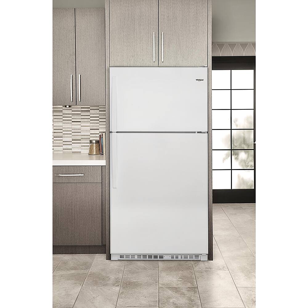Alt View 15. Whirlpool - 20.5 Cu. Ft. Top-Freezer Refrigerator - White.