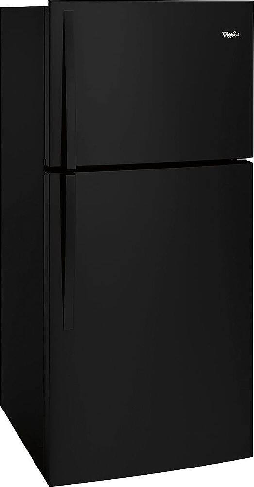 Angle. Whirlpool - 19.3 Cu. Ft. Top-Freezer Refrigerator - Black.