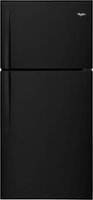 Whirlpool - 19.3 Cu. Ft. Top-Freezer Refrigerator - Black - Front_Zoom