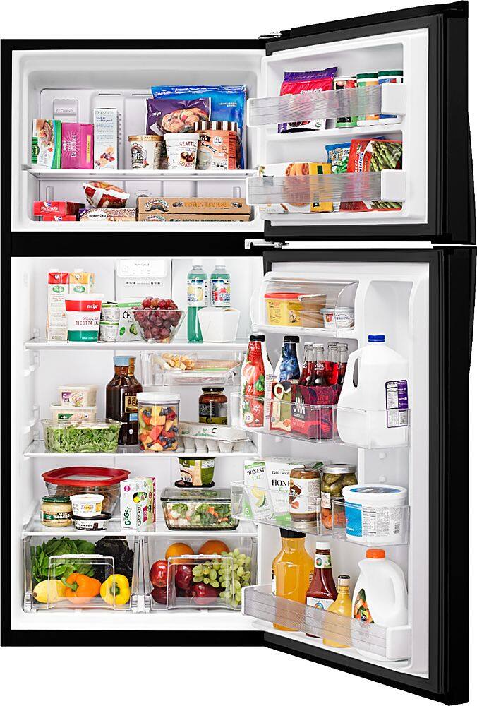 Alt View 1. Whirlpool - 19.3 Cu. Ft. Top-Freezer Refrigerator - Black.