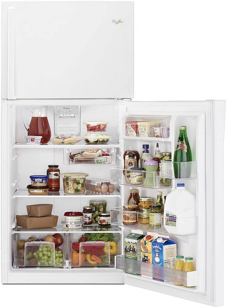 Alt View 11. Whirlpool - 19.3 Cu. Ft. Top-Freezer Refrigerator - White.