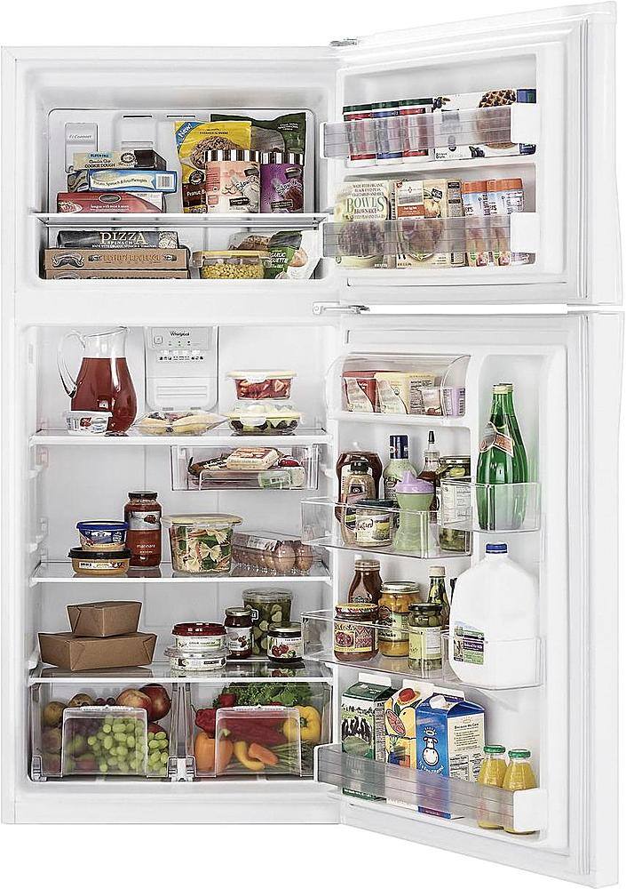 Alt View 1. Whirlpool - 19.3 Cu. Ft. Top-Freezer Refrigerator - White.