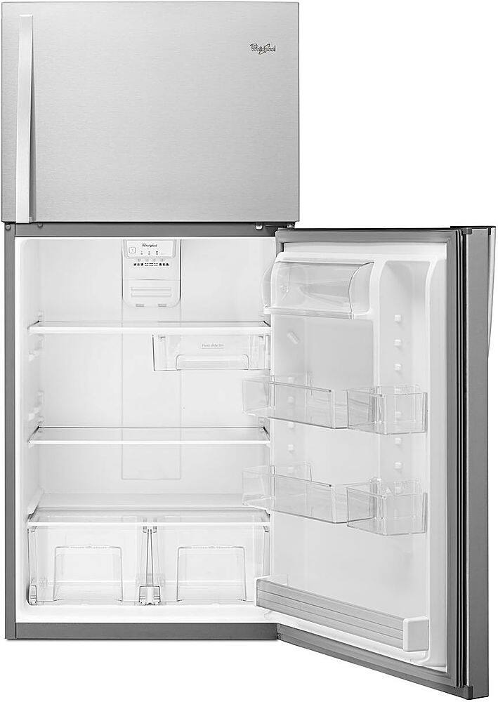 Alt View 14. Whirlpool - 19.3 Cu. Ft. Top-Freezer Refrigerator - Monochromatic Stainless Steel.