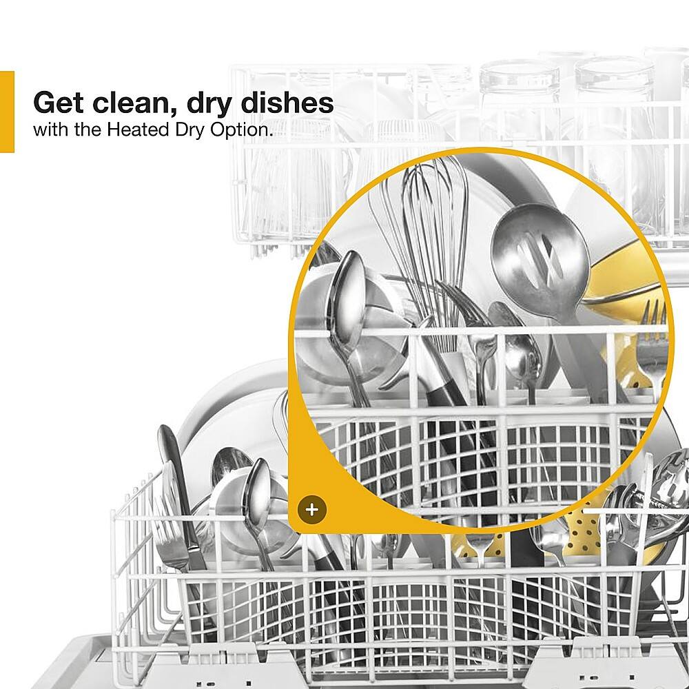 Get clean, dry dishes with the Heated Dry Option.