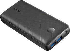 Anker PowerCore Select 10000mAh Dual USB Portable Charger External Battery Pack - Black - Front_Zoom