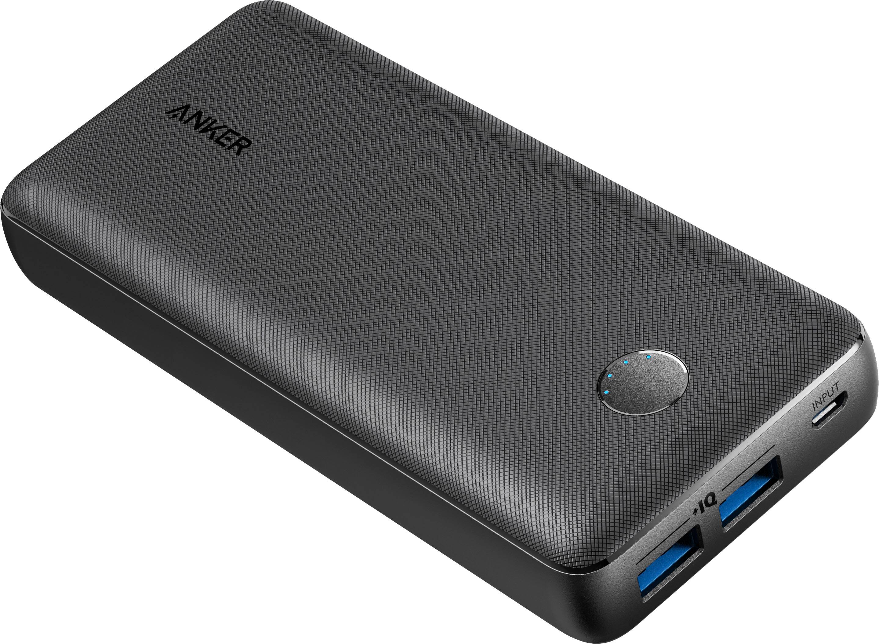 Anker - PowerCore Select 10000mAh Dual USB Portable Charger External Battery Pack - Black