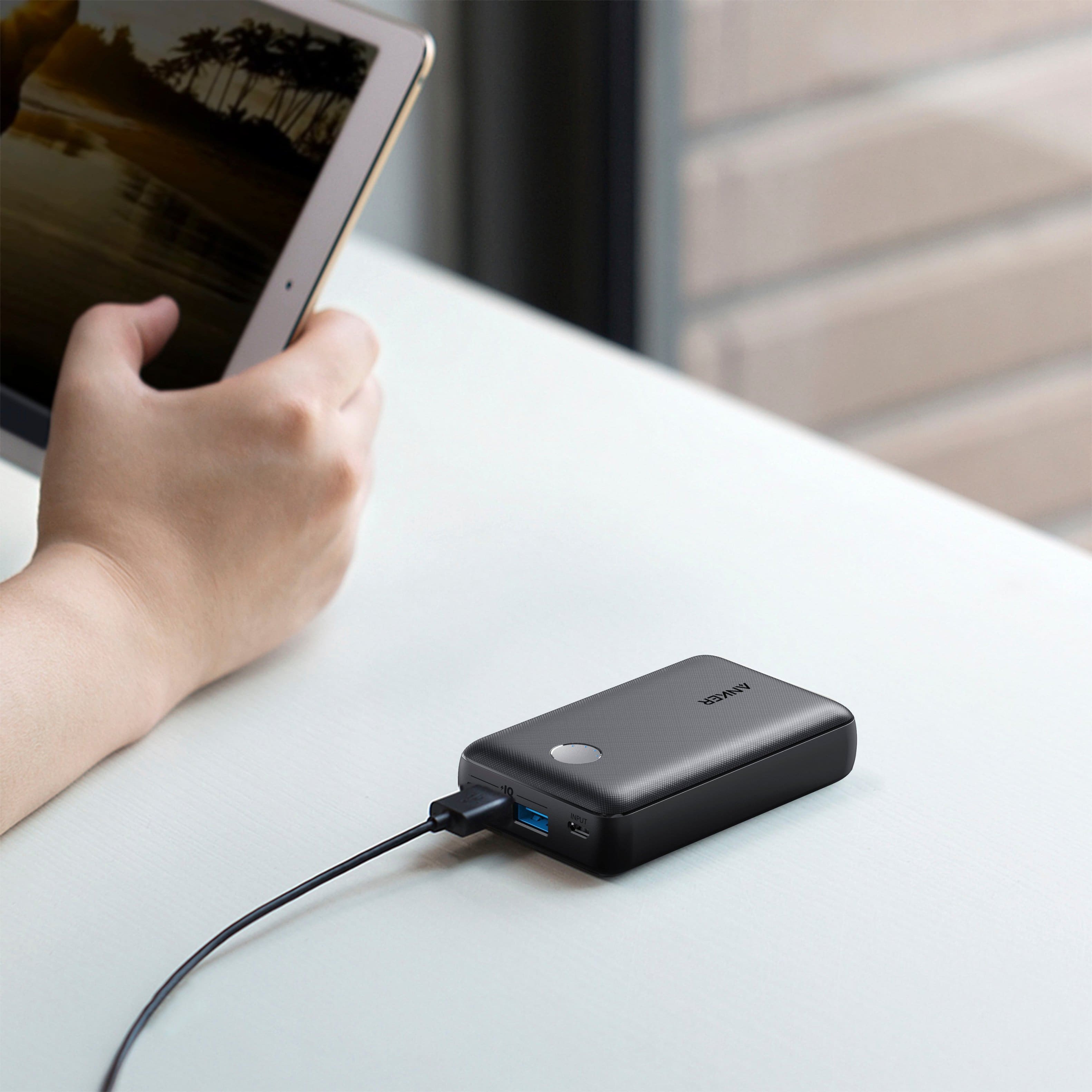 Alt View 15. Anker - Anker PowerCore Select 10000mAh Dual USB Portable Charger External Battery Pack - Black.