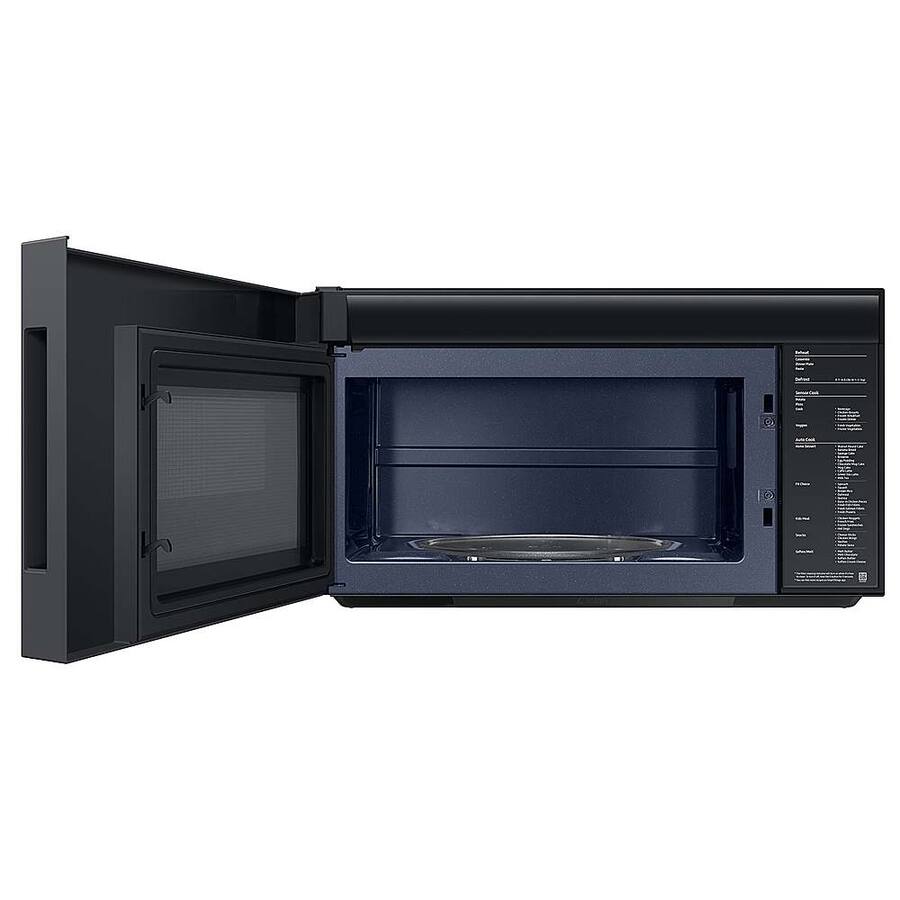 Open Range Cooking Samsung Bespoke 2.1 Cu. Ft. Over the Range Microwave with Sensor ...