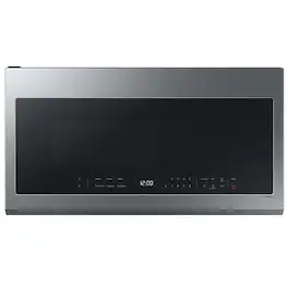 Samsung - OPEN BOX 2.1 Cu. Ft. Over-the-Range Microwave with Sensor Cooking and Wi-Fi Connectivity - Stainless Steel