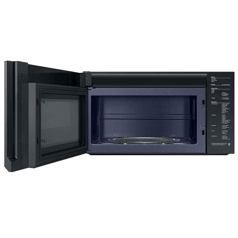 Alt View 11. Samsung - OPEN BOX 2.1 Cu. Ft. Over-the-Range Microwave with Sensor Cooking and Wi-Fi Connectivity - Stainless Steel.