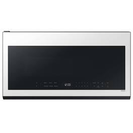 Samsung - OPEN BOX Bespoke 2.1 Cu. Ft. Over-the-Range Microwave with Sensor Cooking and Wi-Fi Connectivity - White Glass