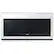 Front. Samsung - OPEN BOX Bespoke 2.1 Cu. Ft. Over-the-Range Microwave with Sensor Cooking and Wi-Fi Connectivity - White Glass.