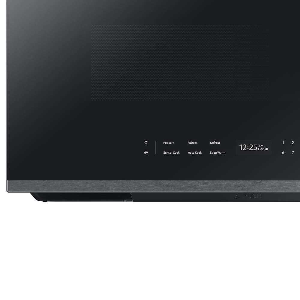 Alt View 15. Samsung - OPEN BOX Bespoke 2.1 Cu. Ft. Over-the-Range Microwave with Sensor Cooking and Auto Dimming Glass Touch Controls - Stainless Steel.