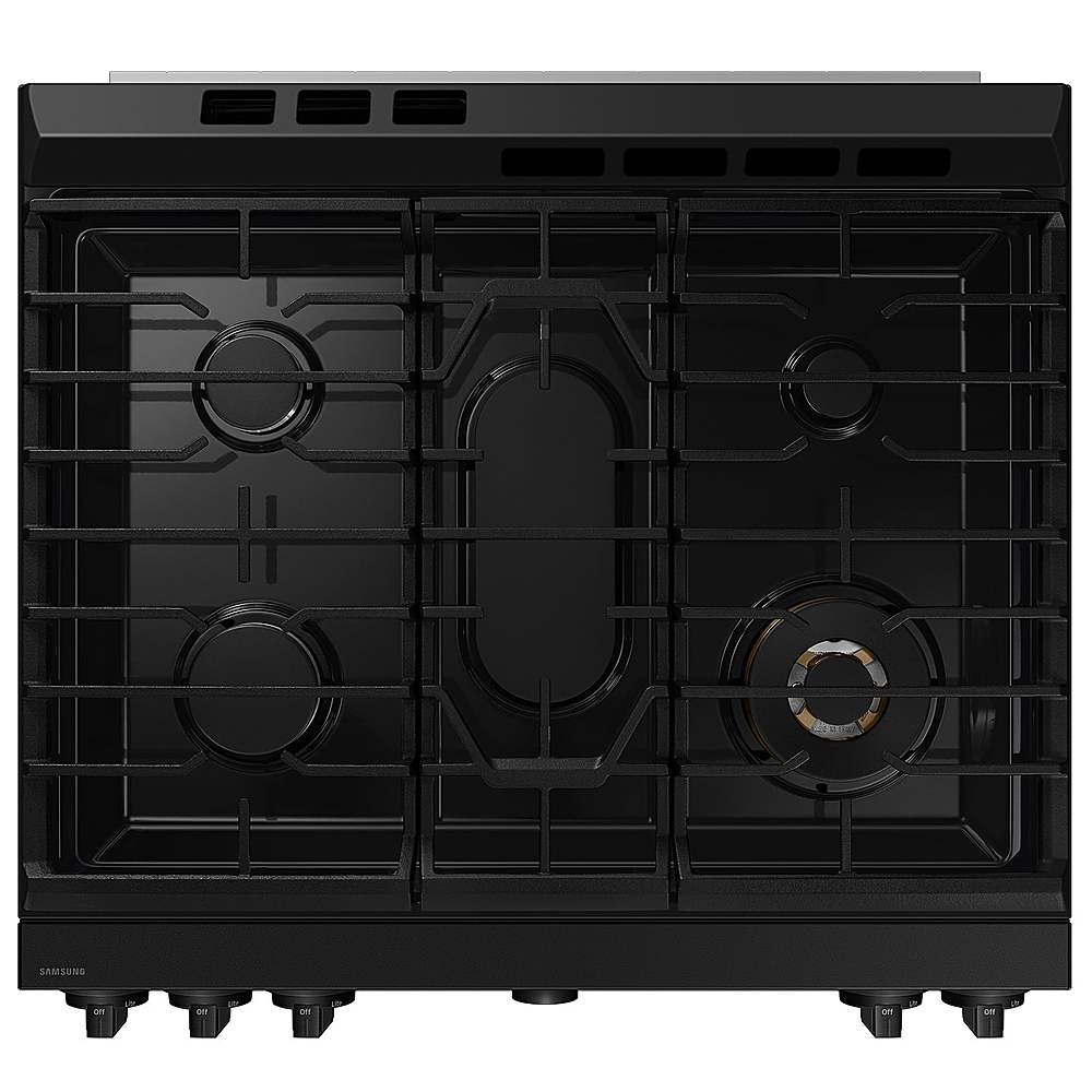 Alt View 18. Samsung - OPEN BOX Bespoke 6.0 Cu. Ft. Slide-In Gas Range with Air Sous Vide - Stainless Steel.