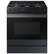 Front. Samsung - OPEN BOX Bespoke 6.0 Cu. Ft. Slide-In Gas Range with Air Sous Vide - Matte Black Steel.