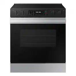 Samsung - OPEN BOX Bespoke 6.3 Cu. Ft. Slide-In Electric Range with Air Fry - Stainless Steel