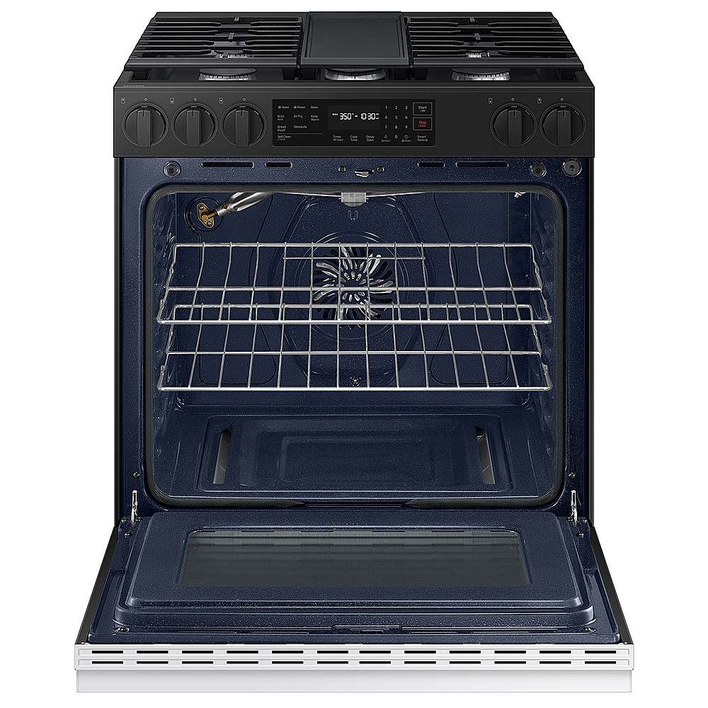 Samsung OPEN BOX Bespoke 6.0 Cu. Ft. Slide-In Gas Range with Air Fry ...