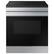Front. Samsung - OPEN BOX Bespoke 6.3 Cu. Ft. Slide-In Electric Induction Range with Anti-Scratch Glass Cooktop - Stainless Steel.