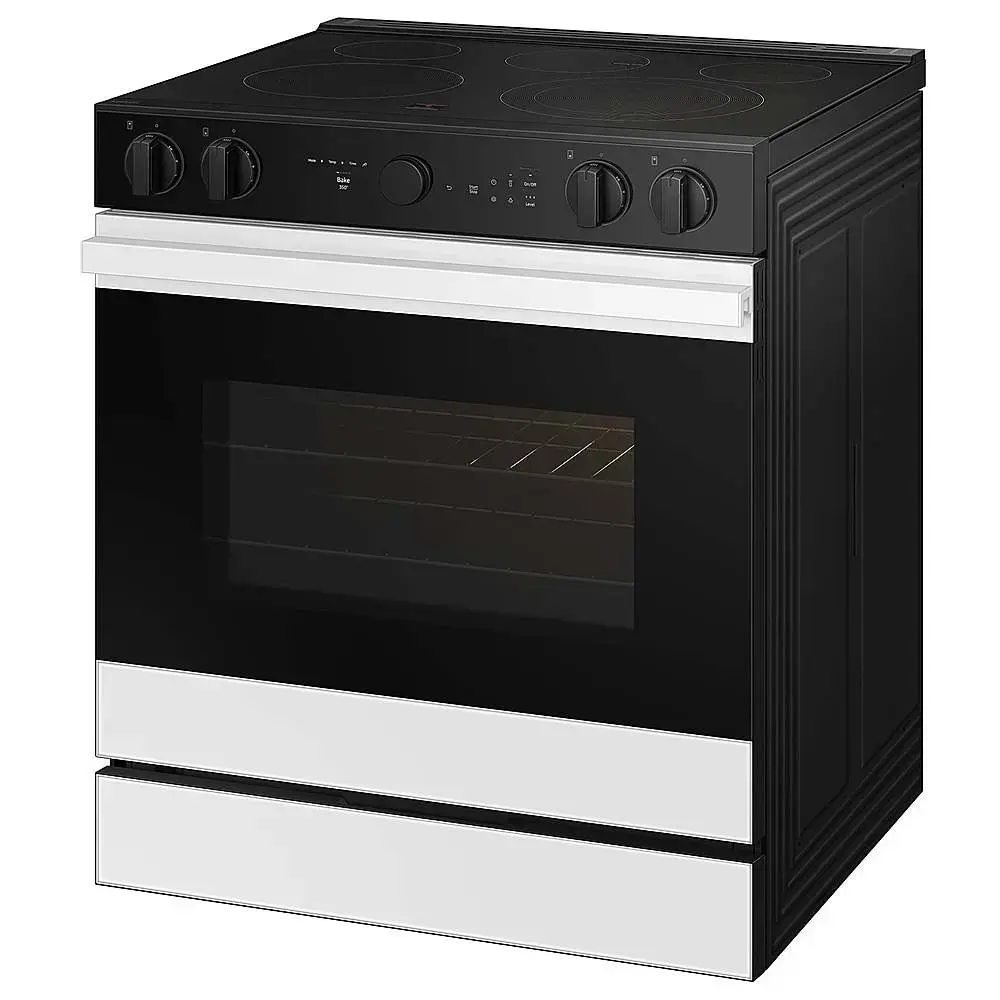 Samsung OPEN BOX Bespoke 6.3 Cu. Ft. Slide In Electric Range with Air ...