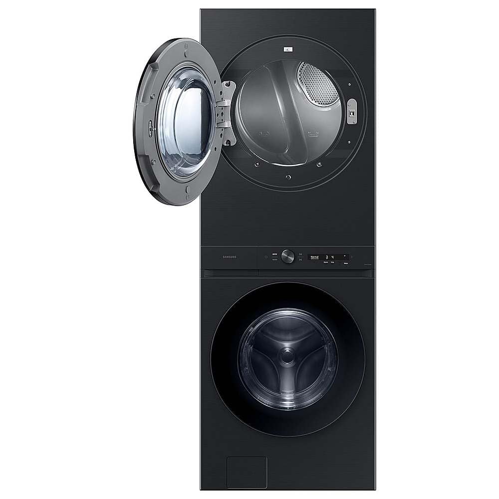 Alt View 12. Samsung - OPEN BOX 4.6 Cu. Ft. Washer with Flex Auto Dispense System and 7.6 Cu. Ft. Gas Dryer - Brushed Black.