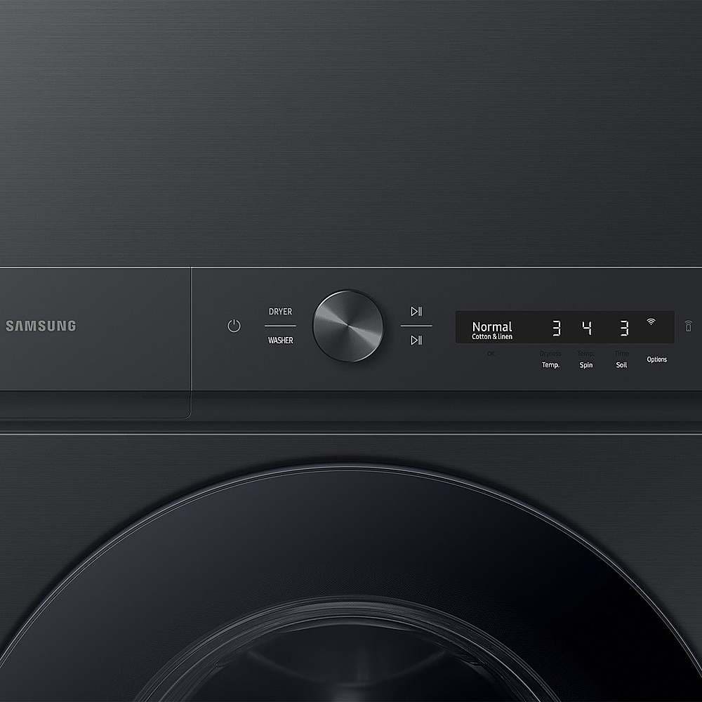 Alt View 17. Samsung - OPEN BOX 4.6 Cu. Ft. Washer with Flex Auto Dispense System and 7.6 Cu. Ft. Gas Dryer - Brushed Black.
