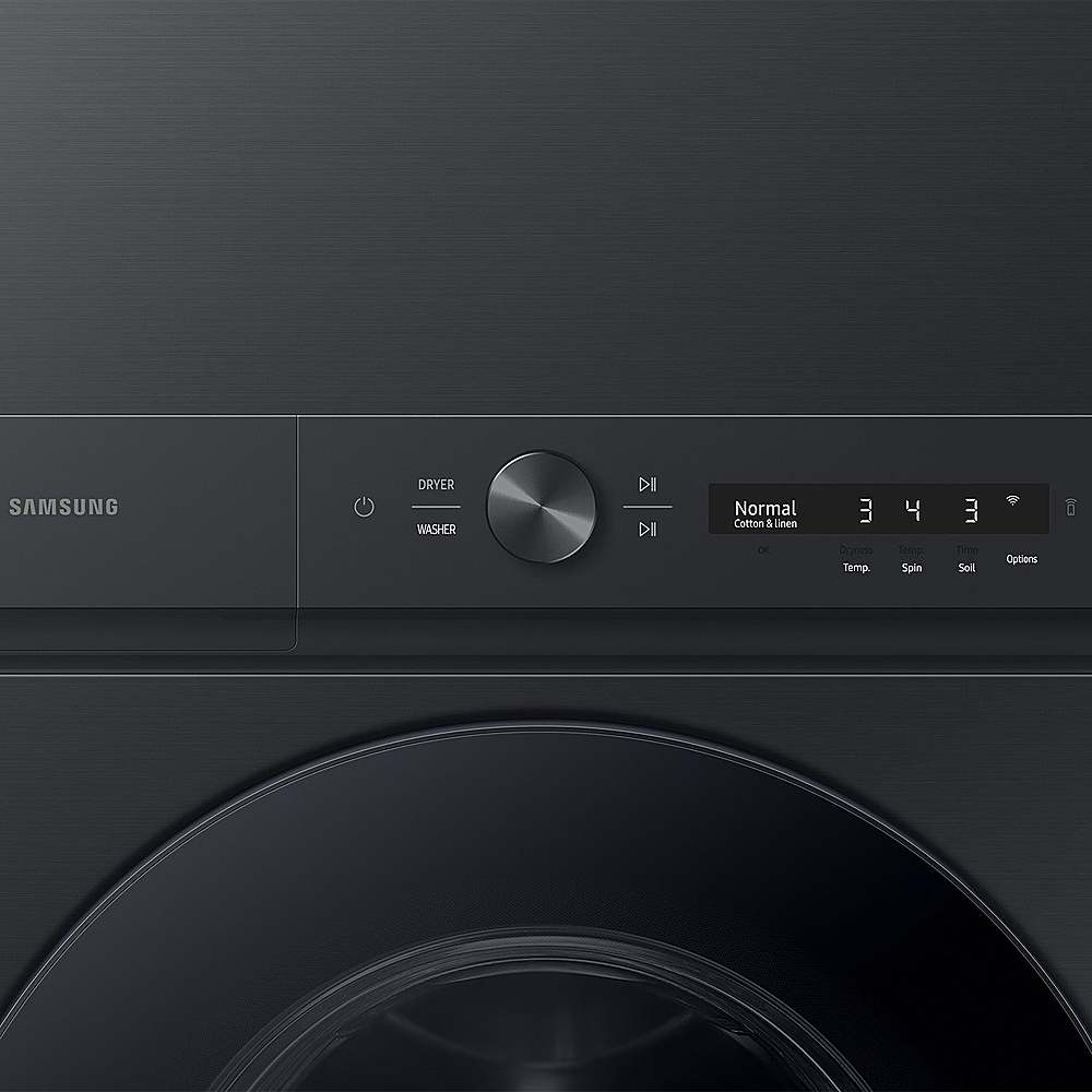 Alt View 17. Samsung - OPEN BOX 4.6 Cu. Ft. Washer with Flex Auto Dispense System and 7.6 Cu. Ft. Gas Dryer - Brushed Black.