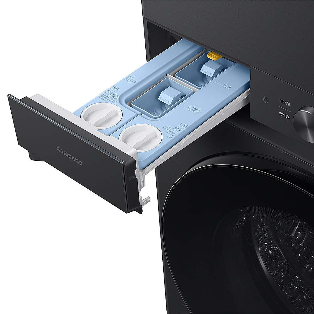 Alt View 18. Samsung - OPEN BOX 4.6 Cu. Ft. Washer with Flex Auto Dispense System and 7.6 Cu. Ft. Gas Dryer - Brushed Black.