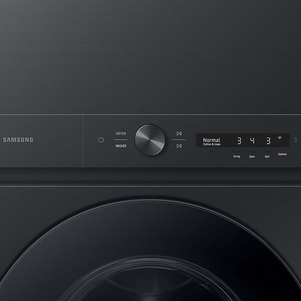 Alt View 16. Samsung - OPEN BOX 4.6 Cu. Ft. Washer with Flex Auto Dispense System and 7.6 Cu. Ft. Electric Dryer - Brushed Black.