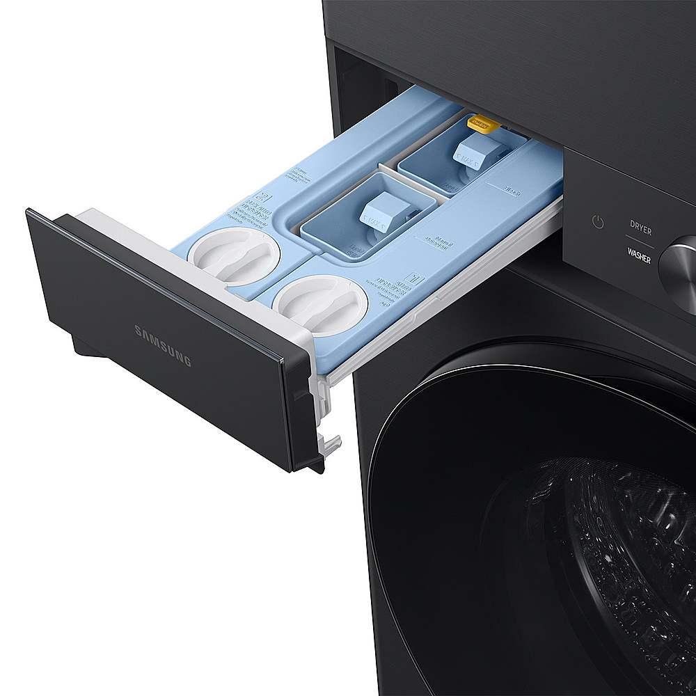 Alt View 18. Samsung - OPEN BOX 4.6 Cu. Ft. Washer with Flex Auto Dispense System and 7.6 Cu. Ft. Electric Dryer - Brushed Black.