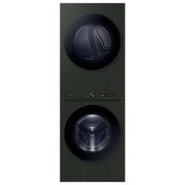 Samsung - OPEN BOX 5.3 Cu. Ft. Washer with AI OptiWash and 7.6 Cu. Ft. Electric Dryer - Satin Green
