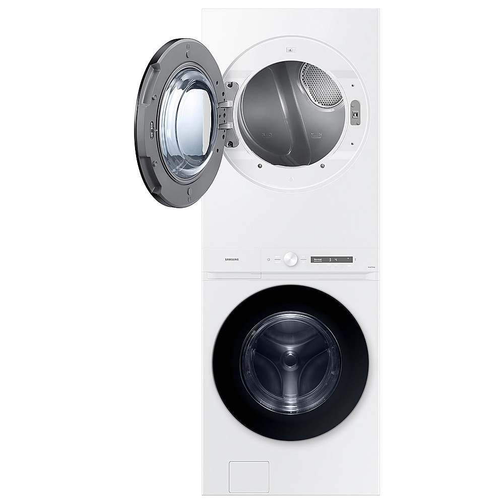 Alt View 12. Samsung - OPEN BOX 4.6 Cu. Ft. Washer with Steam Wash and 7.6 Cu. Ft. Gas Dryer - White.