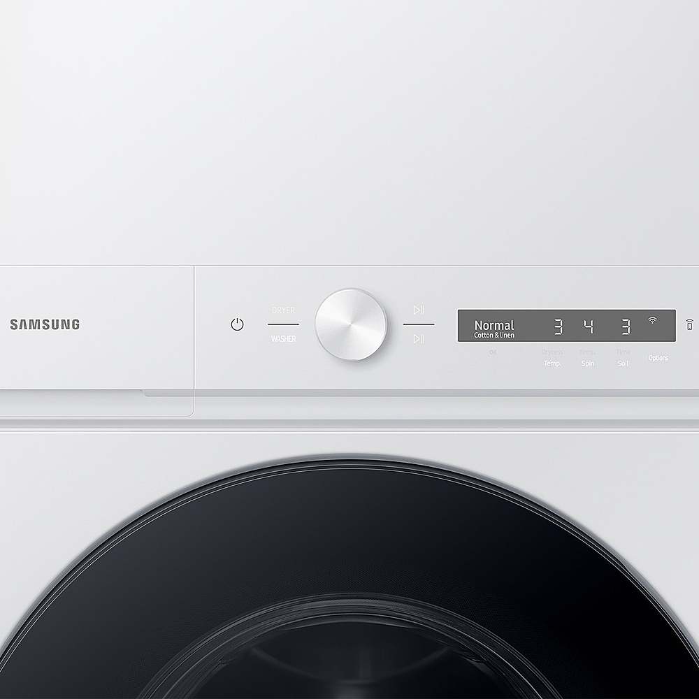 Alt View 16. Samsung - OPEN BOX 4.6 Cu. Ft. Washer with Steam Wash and 7.6 Cu. Ft. Gas Dryer - White.