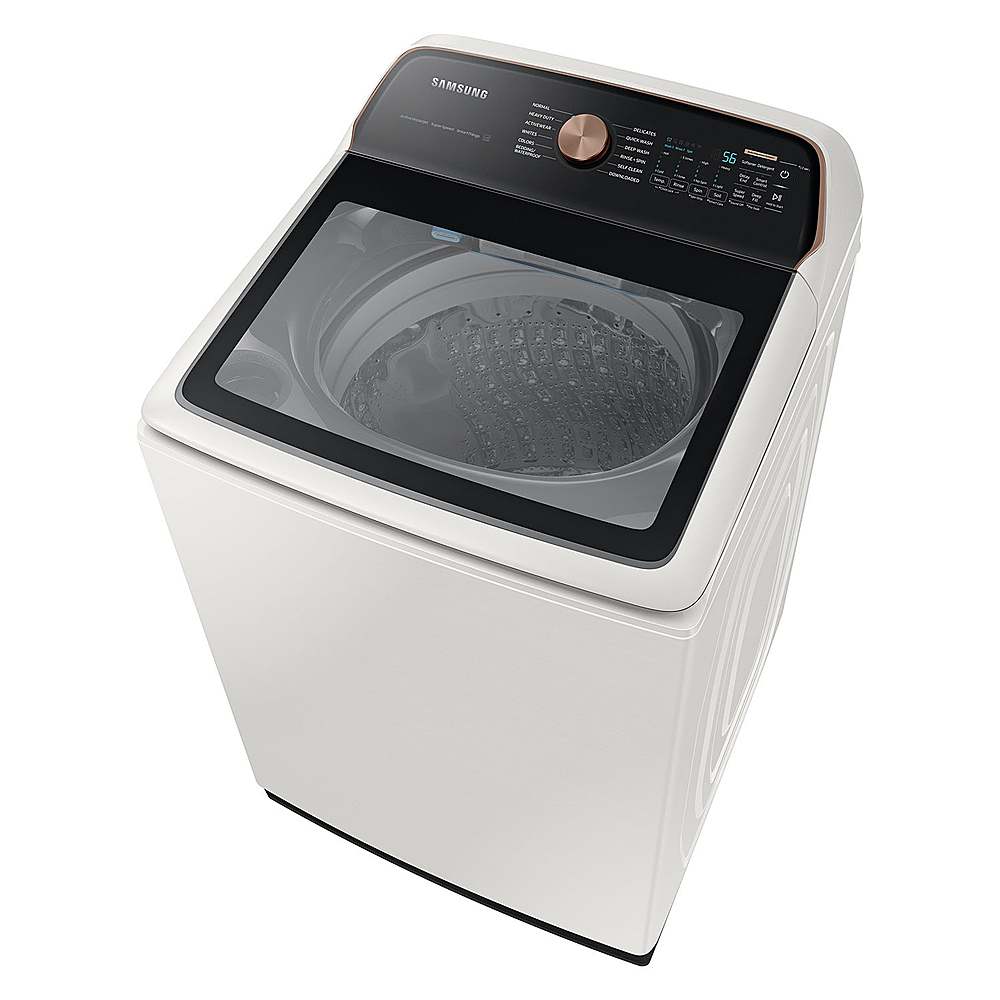 Alt View 14. Samsung - OPEN BOX 5.5 Cu. Ft. High-Efficiency Smart Top Load Washer with Auto Dispense System - Ivory.