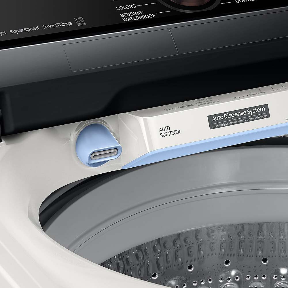 Alt View 17. Samsung - OPEN BOX 5.5 Cu. Ft. High-Efficiency Smart Top Load Washer with Auto Dispense System - Ivory.
