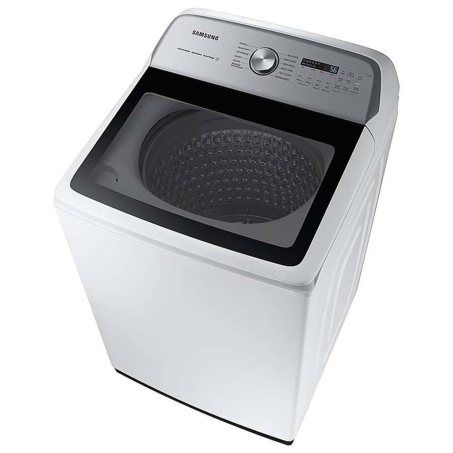Top Wash Powder Samsung 5.2 Cu. Ft. High Efficiency Smart Top Load Washer with Super ...