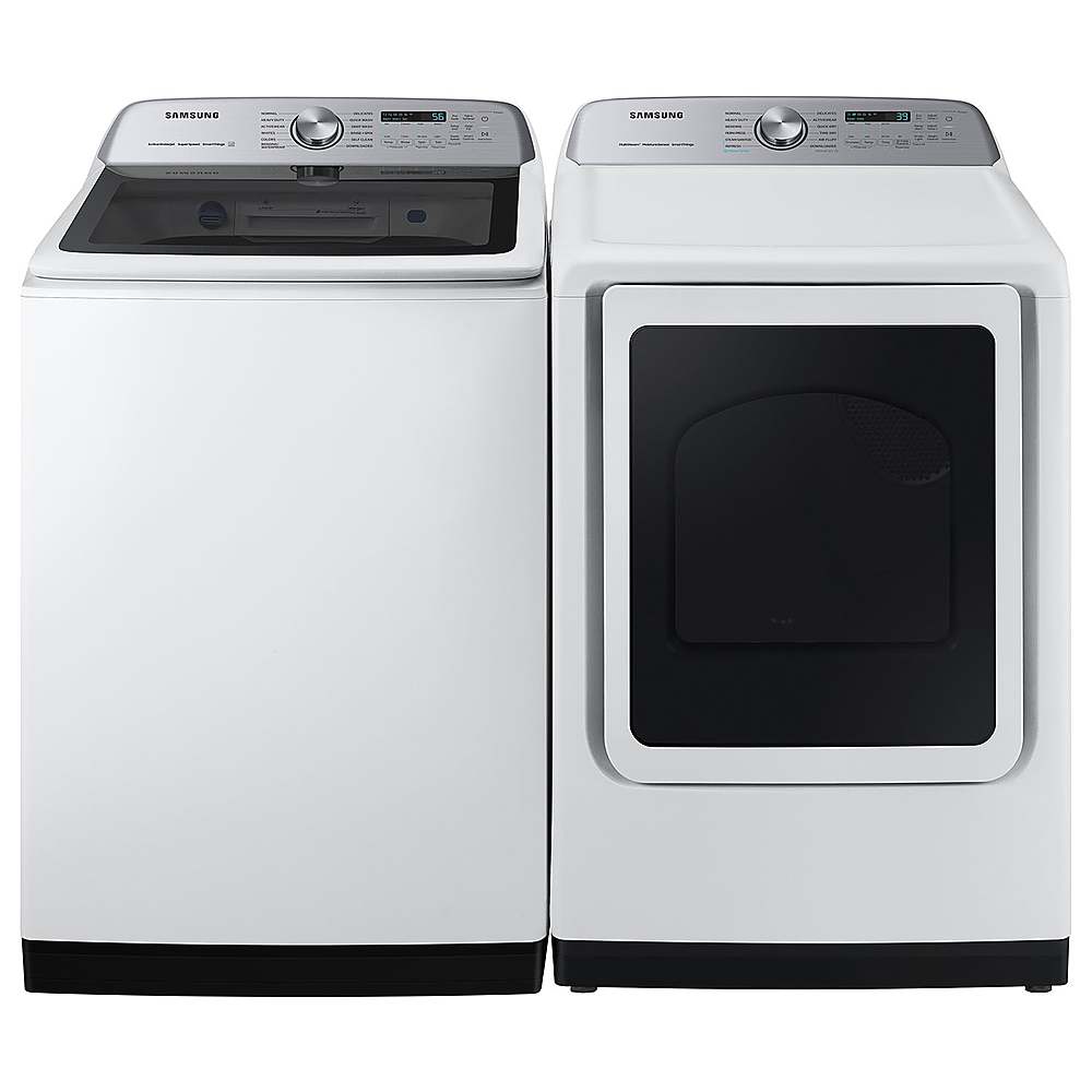 Alt View 20. Samsung - OPEN BOX 5.2 Cu. Ft. High-Efficiency Smart Top Load Washer with Super Speed Wash - White.
