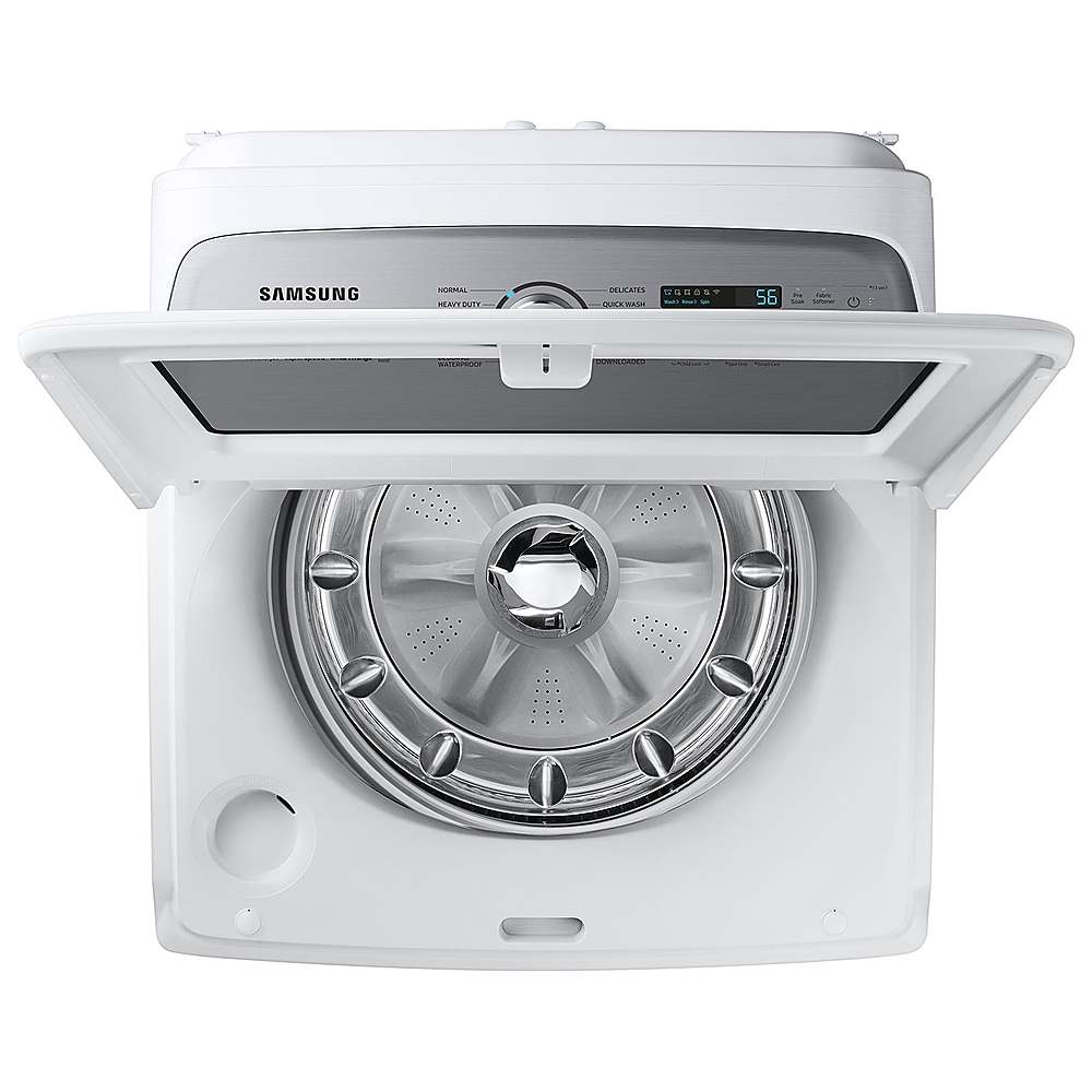 Alt View 15. Samsung - OPEN BOX 5.1 Cu. Ft. High-Efficiency Smart Top Load Washer with ActiveWave Agitator - White.