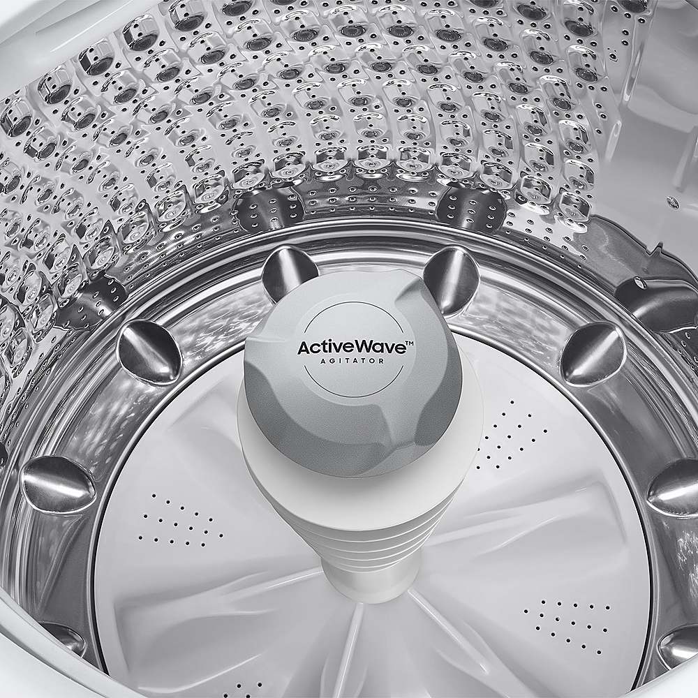 Alt View 19. Samsung - OPEN BOX 5.1 Cu. Ft. High-Efficiency Smart Top Load Washer with ActiveWave Agitator - White.