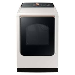 Samsung - OPEN BOX 7.4 Cu. Ft. Smart Electric Dryer with Steam and Sensor Dry - Ivory