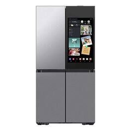 Samsung - OPEN BOX Bespoke 29 Cu. Ft. 4-Door Flex French Door Smart Refrigerator with AI Family Hub+ - Stainless Steel