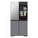 Front. Samsung - OPEN BOX Bespoke 29 Cu. Ft. 4-Door Flex French Door Smart Refrigerator with AI Family Hub+ and AI Vision Inside - Stainless Steel.