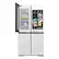 Alt View 11. Samsung - OPEN BOX Bespoke 23 Cu. Ft. 4-Door Flex French Door Counter Depth Refrigerator with AI Family Hub+ and AI Vision Inside - White Glass.