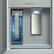 Alt View 12. Samsung - OPEN BOX Bespoke 23 Cu. Ft. 4-Door Flex French Door Counter Depth Refrigerator with AI Family Hub+ and AI Vision Inside - White Glass.