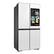 Alt View 13. Samsung - OPEN BOX Bespoke 23 Cu. Ft. 4-Door Flex French Door Counter Depth Refrigerator with AI Family Hub+ and AI Vision Inside - White Glass.