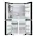 Alt View 15. Samsung - OPEN BOX Bespoke 23 Cu. Ft. 4-Door Flex French Door Counter Depth Refrigerator with AI Family Hub+ and AI Vision Inside - White Glass.